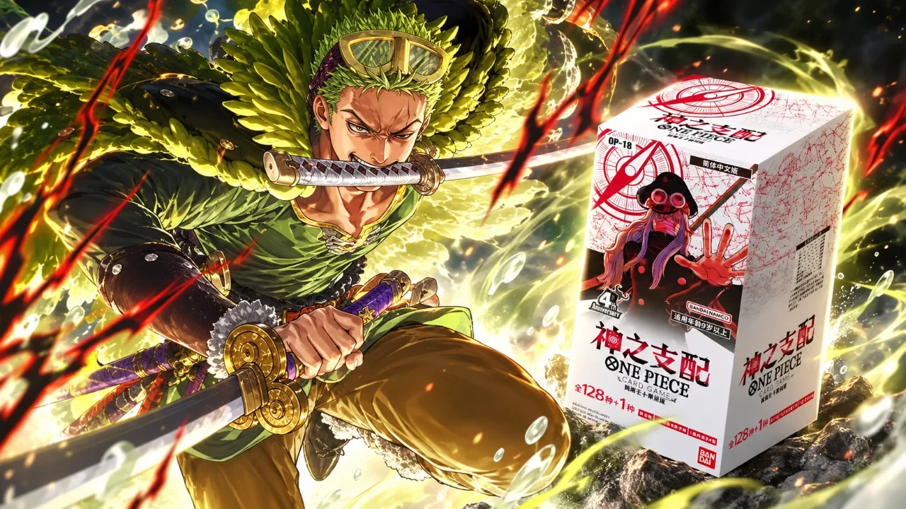 OP-18 na China: pré-venda começa com Zoro Treasure Rare