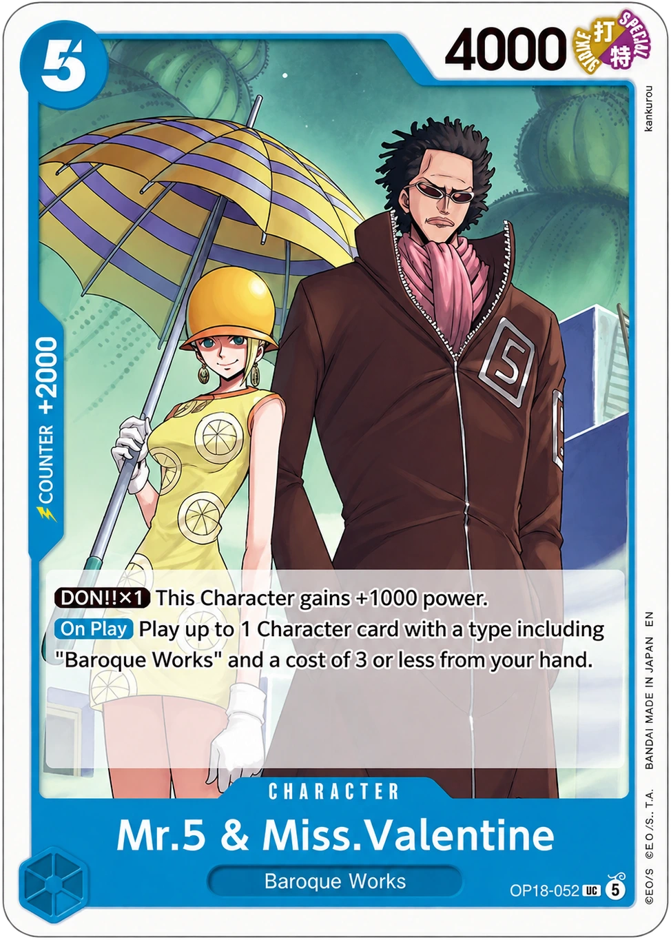 Mr.5 & Miss.Valentine · OP18-052